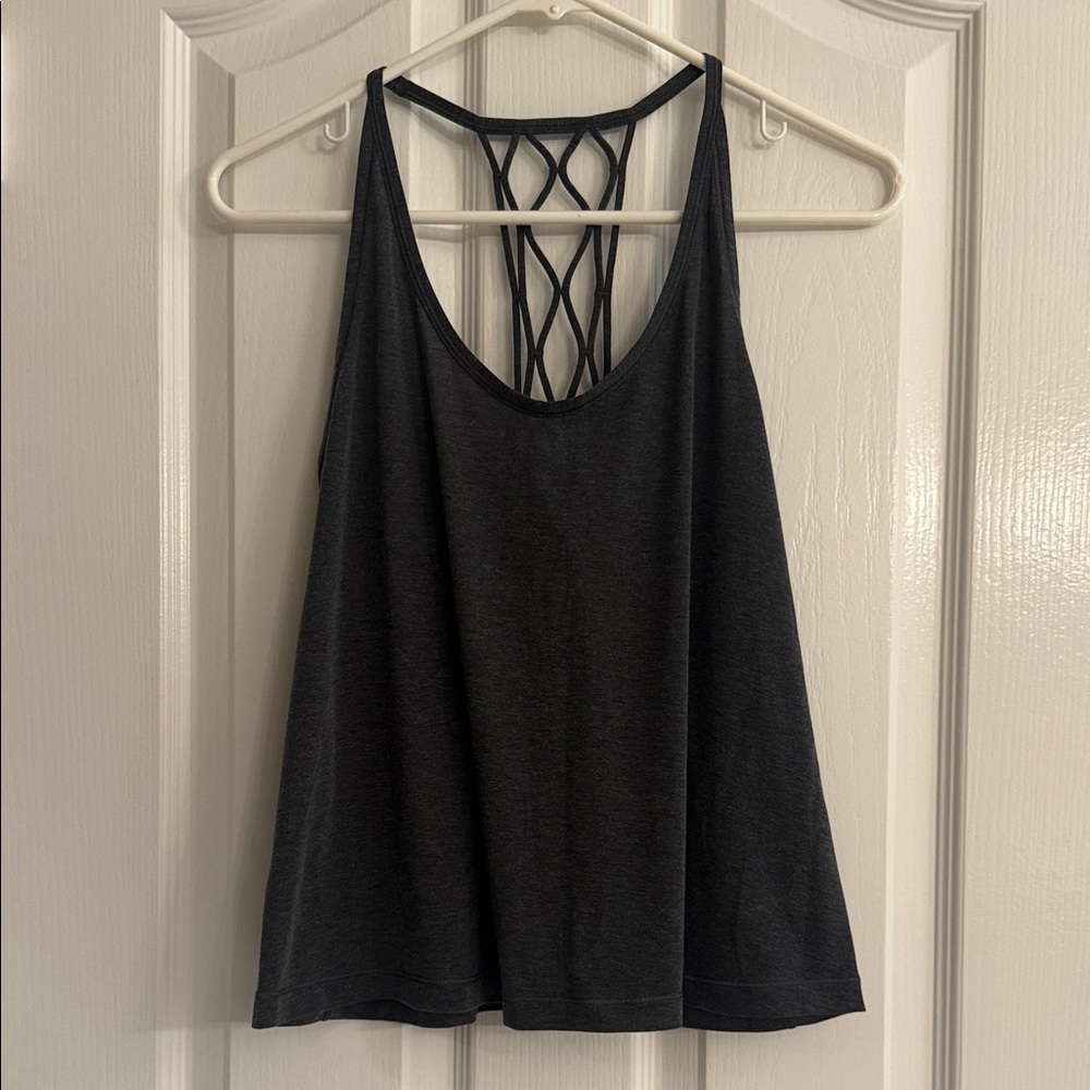 lululemon athletica Charcoal Strappy Tank Top